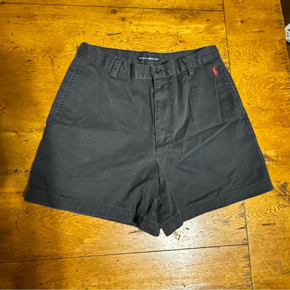 Vintage Ralph Lauren Black Cotton Chino Shorts